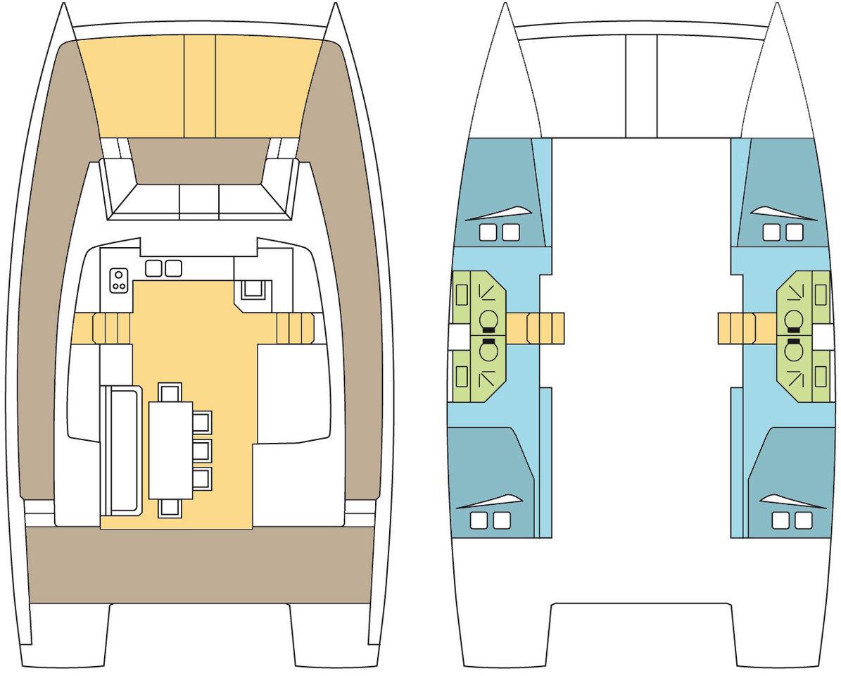 Book Bali 4.3 Catamaran for bareboat charter in Whitsundays, Airlie Beach, Coral Sea Marina, Whitsunday Region of Queensland, Australia and Oceania with TripYacht!, picture 2