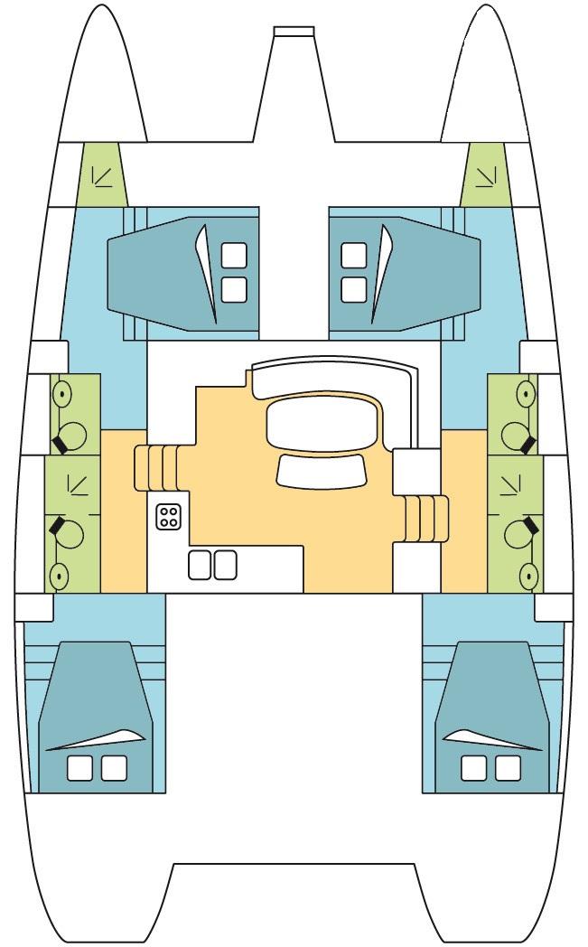 Book Lagoon 421 Catamaran for bareboat charter in Whitsundays, Airlie Beach, Coral Sea Marina, Whitsunday Region of Queensland, Australia and Oceania with TripYacht!, picture 2