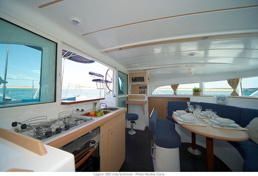 Book Lagoon 380 - 4 cab. Catamaran for bareboat charter in Whitsundays, Airlie Beach, Coral Sea Marina, Whitsunday Region of Queensland, Australia and Oceania with TripYacht!, picture 12