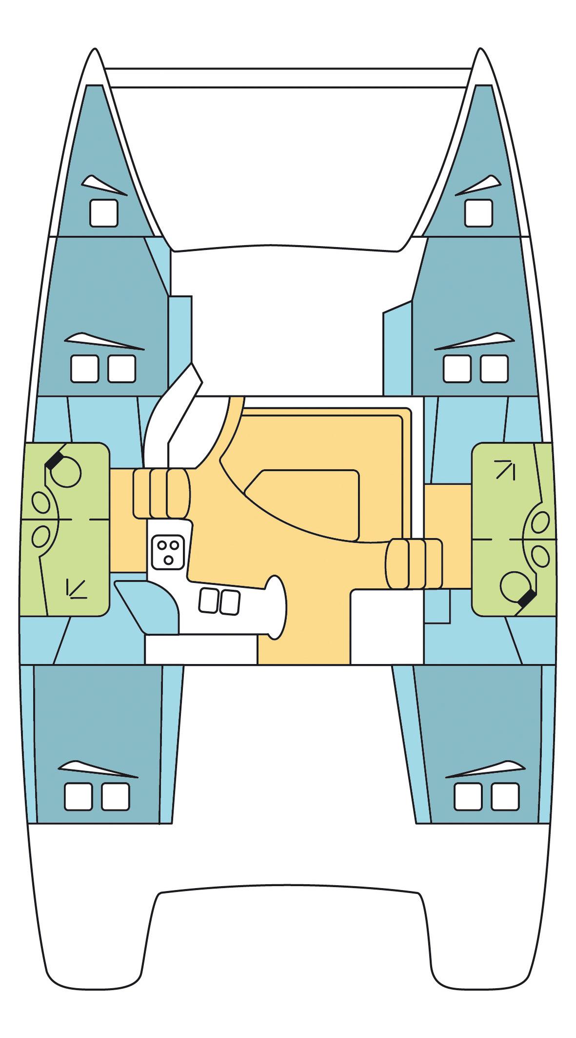 Book Lipari 41 - 4 + 2 cab. Catamaran for bareboat charter in Whitsundays, Airlie Beach, Coral Sea Marina, Whitsunday Region of Queensland, Australia and Oceania with TripYacht!, picture 2