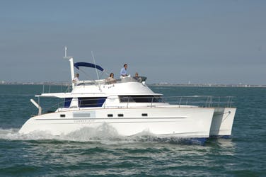 Book Cumberland 46 - 4 cab. Power catamaran for bareboat charter in Whitsundays, Airlie Beach, Coral Sea Marina, Whitsunday Region of Queensland, Australia and Oceania with TripYacht!, picture 1