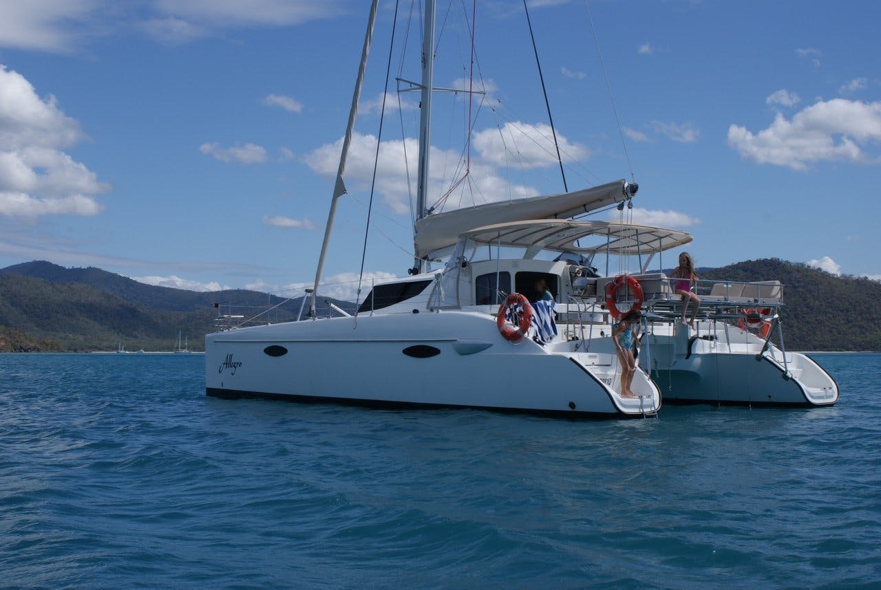 Book Lavezzi 40 - 4 cab. Catamaran for bareboat charter in Whitsundays, Airlie Beach, Coral Sea Marina, Whitsunday Region of Queensland, Australia and Oceania with TripYacht!, picture 1