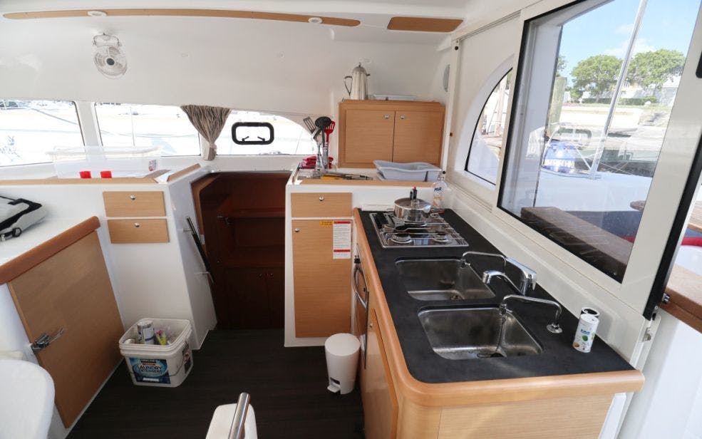 Book Lagoon 380 - 3 cab. Catamaran for bareboat charter in Nassau, Palm Cay Marina, New Providence, Bahamas with TripYacht!, picture 11