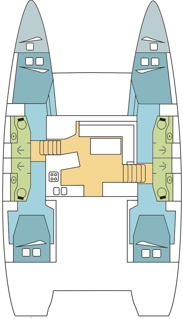 Book Lagoon 450 S - 4 + 2 cab. Catamaran for bareboat charter in Antigua, Jolly Harbour Marina, Antigua, Caribbean with TripYacht!, picture 2