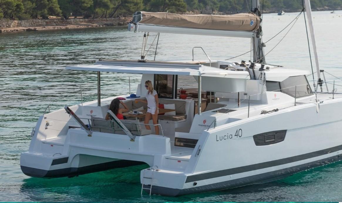 Book Fountaine Pajot Lucia 40 Catamaran for bareboat charter in Guadeloupe, La Marina Bas du Fort, Guadeloupe, Caribbean with TripYacht!, picture 1