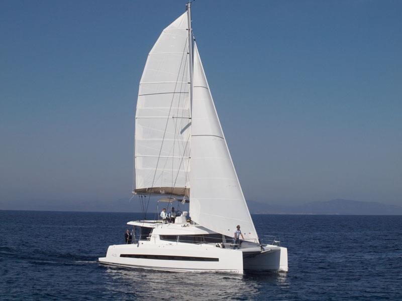 Book Bali 4.3 - 4 + 2 cab. Catamaran for bareboat charter in St. Martin, Marina de L'Anse Marcel, St. Martin, Caribbean with TripYacht!, picture 1