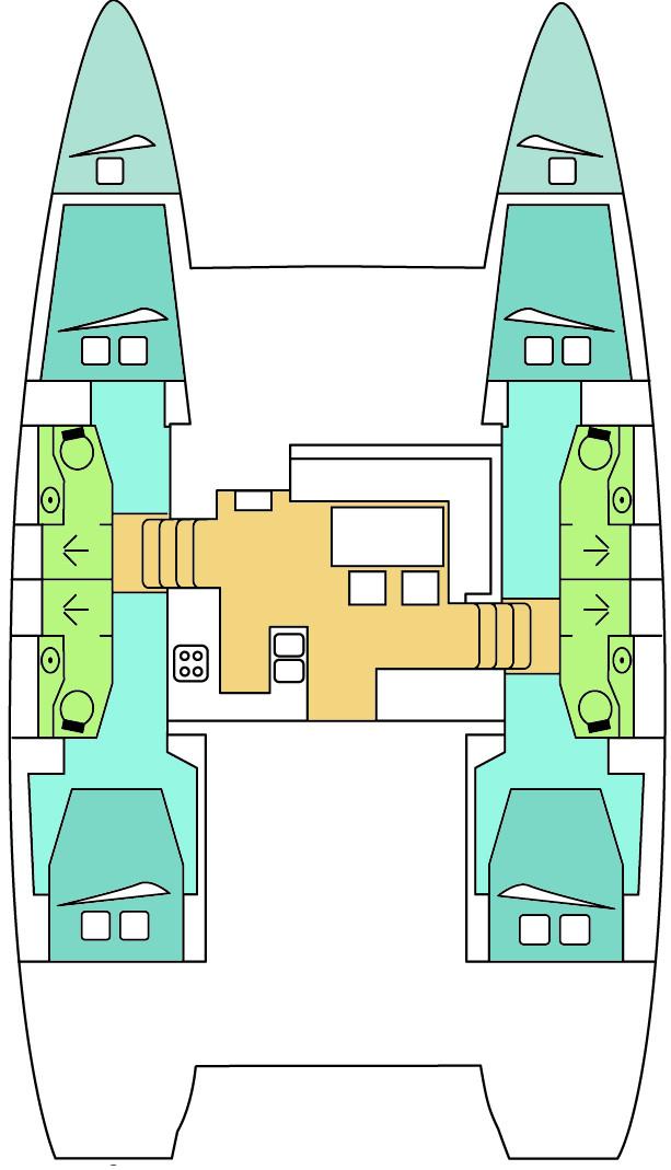 Book Lagoon 450 F - 4 + 2 cab. Catamaran for bareboat charter in La Paz, Costa Baja Marina, Baja California Sur, Mexico with TripYacht!, picture 2