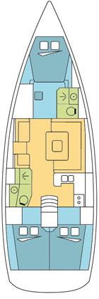 Sun Odyssey 439 - 3 cab., picture 2