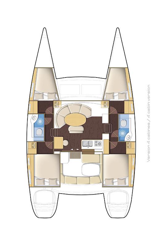 Lagoon 380 - 4 cab., picture 2