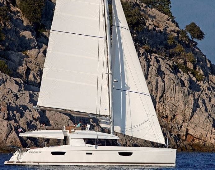 Book Fountaine Pajot Ipanema 58 - 6 + 2 cab. Catamaran for bareboat charter in St. Martin, Marina de L'Anse Marcel, St. Martin, Caribbean with TripYacht!, picture 1