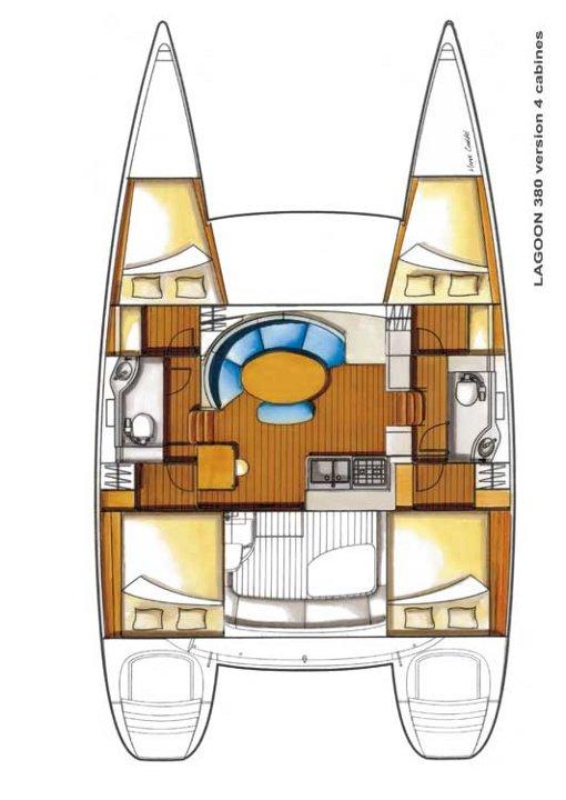 Lagoon 380 - 4 cab., picture 2