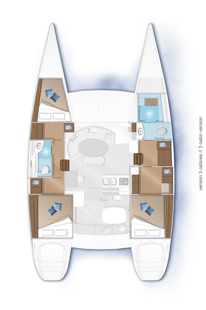 Lagoon 380 - 3 cab., picture 2