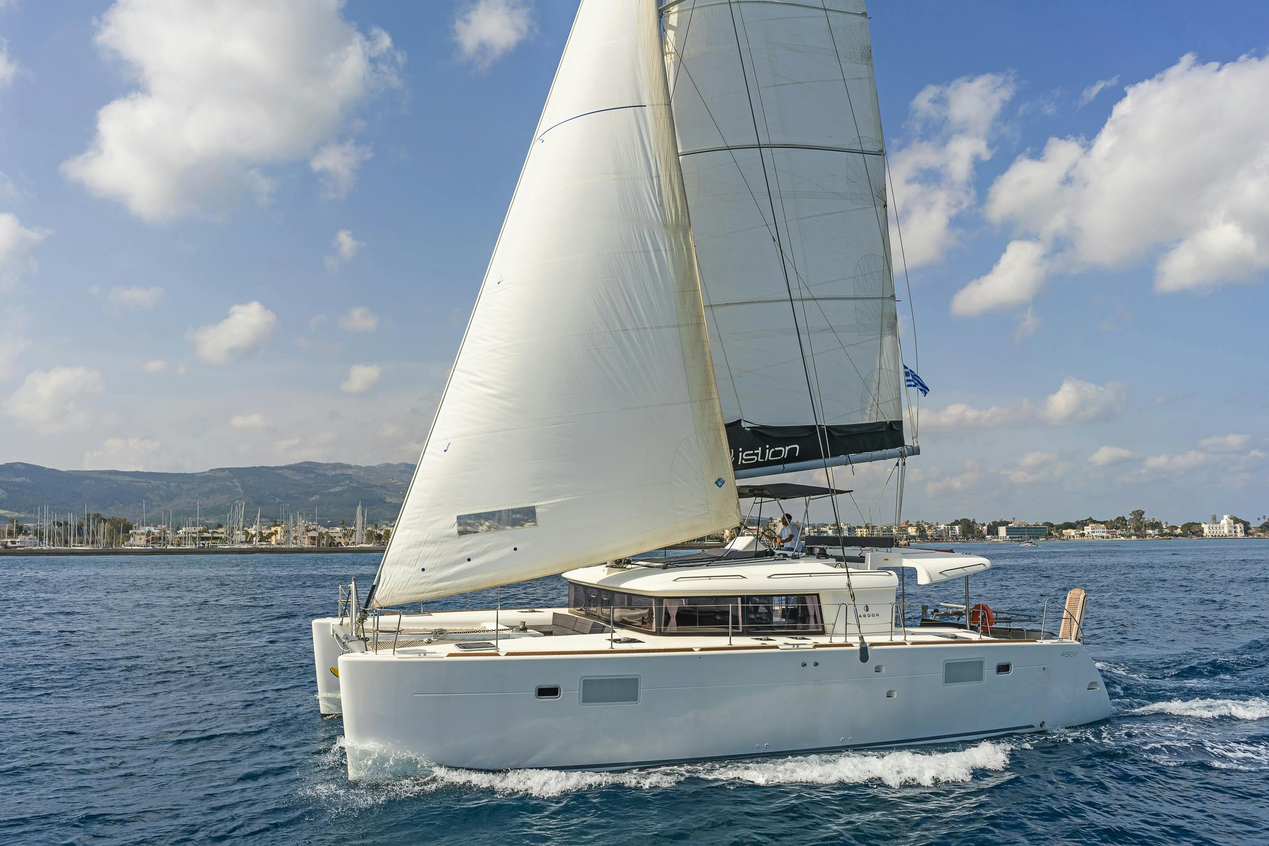 Book Lagoon 450 F - 4 + 2 cab. Catamaran for bareboat charter in Kos, Kos Marina, Dodecanese, Greece with TripYacht!, picture 24