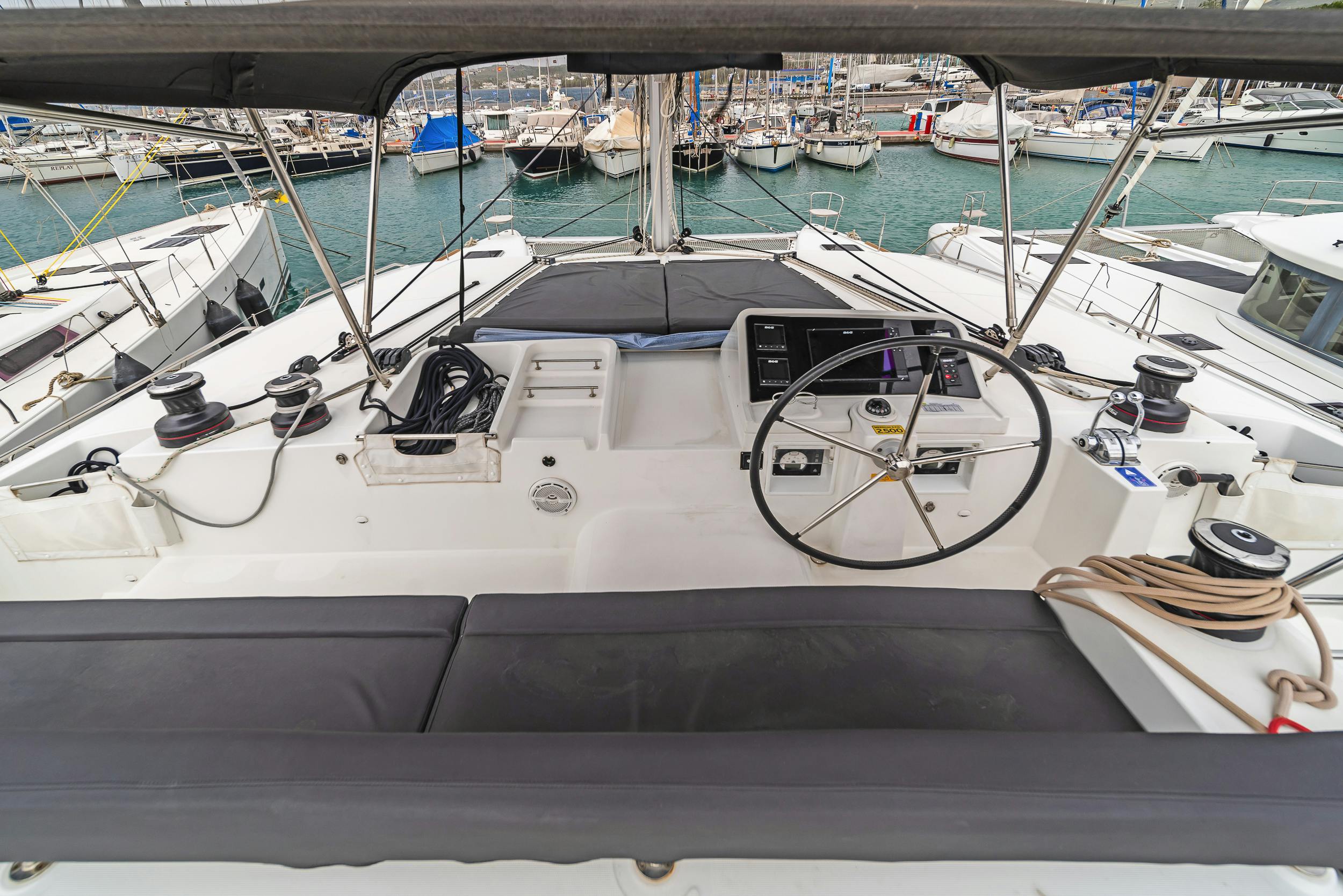 Book Lagoon 450 F - 4 + 2 cab. Catamaran for bareboat charter in Kos, Kos Marina, Dodecanese, Greece with TripYacht!, picture 16