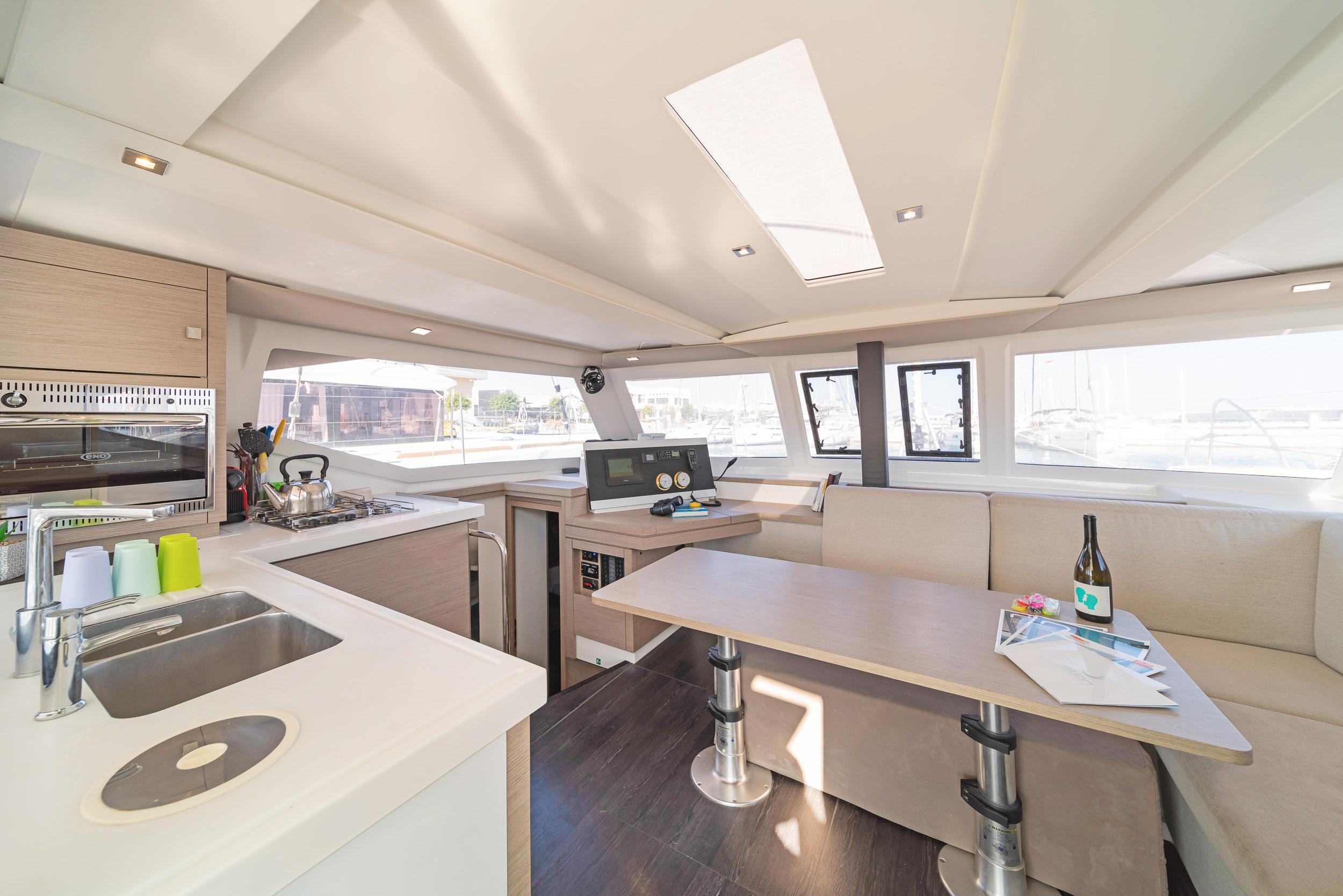 Book Fountaine Pajot Lucia 40 Catamaran for bareboat charter in Rhodes New Marina, Dodecanese, Greece with TripYacht!, picture 10