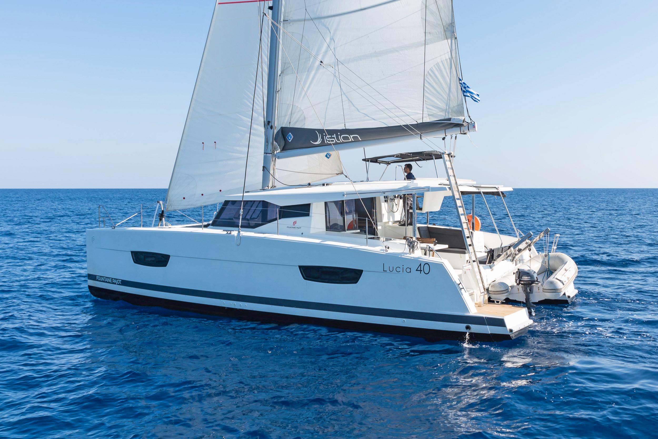 Book Fountaine Pajot Lucia 40 Catamaran for bareboat charter in Rhodes New Marina, Dodecanese, Greece with TripYacht!, picture 25