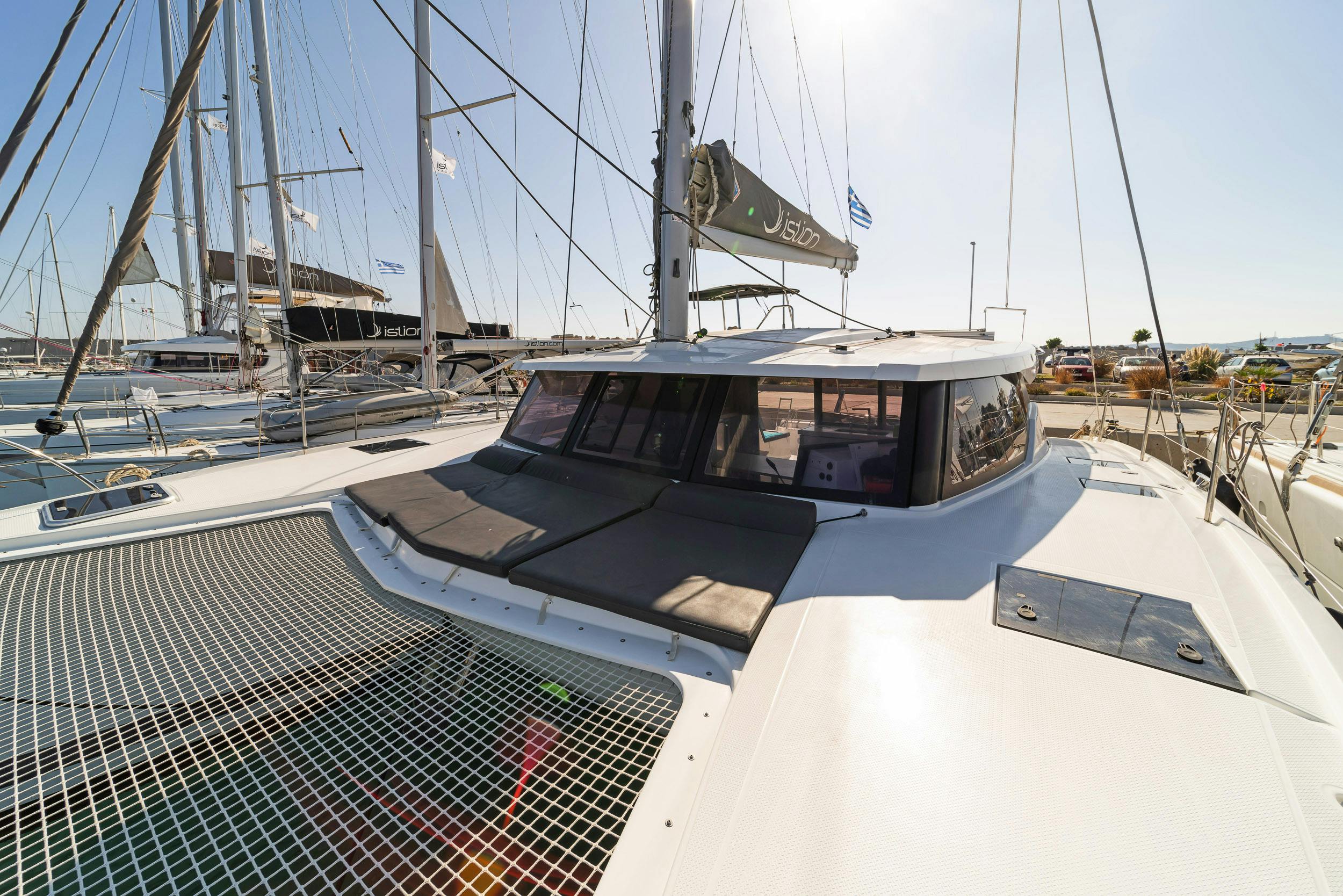 Book Fountaine Pajot Lucia 40 Catamaran for bareboat charter in Rhodes New Marina, Dodecanese, Greece with TripYacht!, picture 18