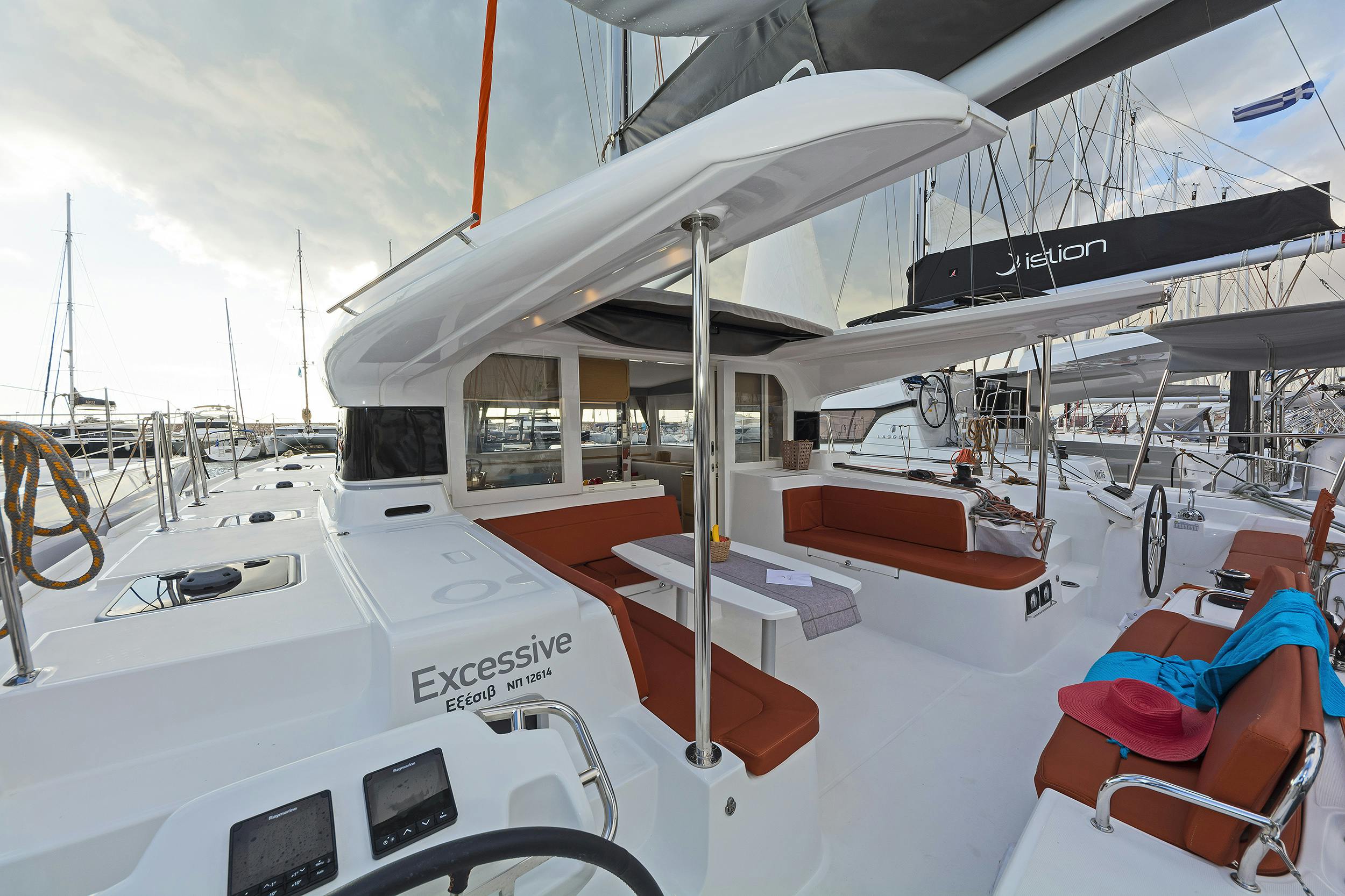 Book Excess 12 - 4 + 1 + 1 cab. Catamaran for bareboat charter in Kos, Kos Marina, Dodecanese, Greece with TripYacht!, picture 9