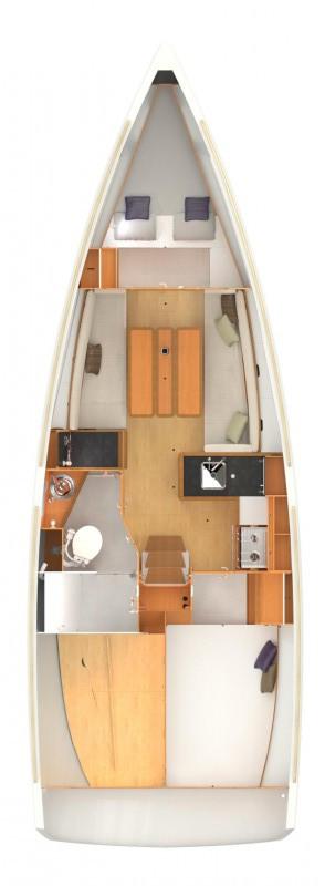 Sun Odyssey 349 - 2 cab., picture 2
