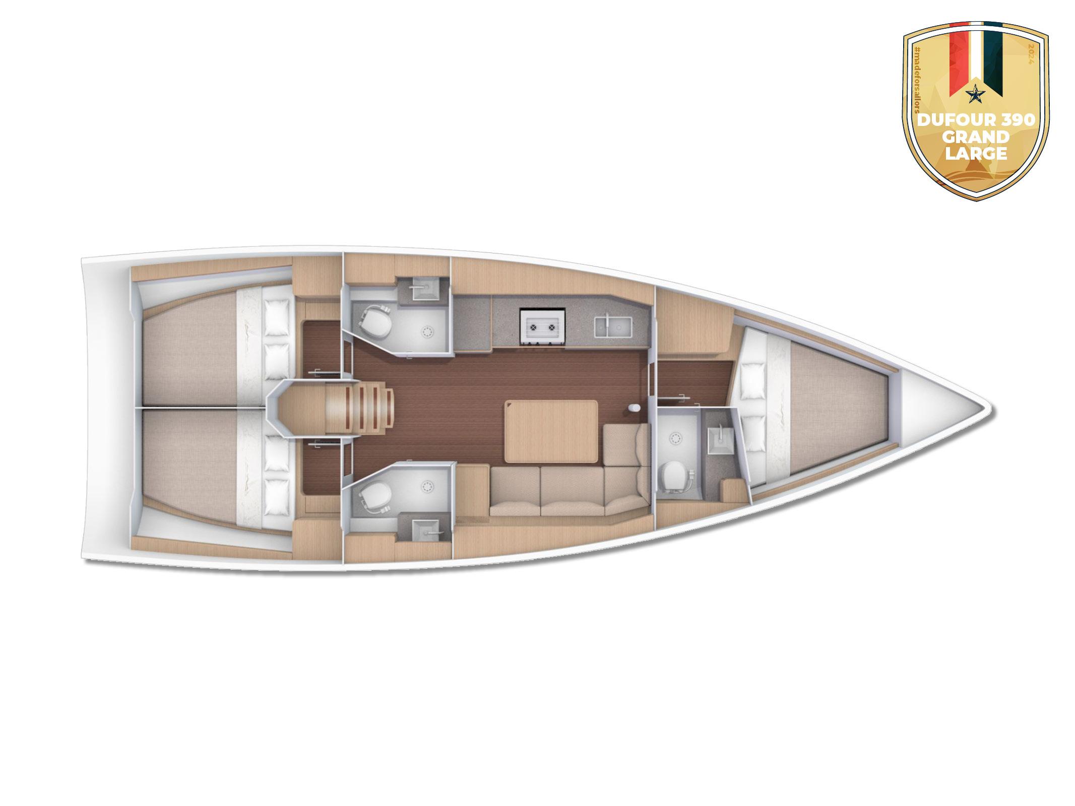 Dufour 390 GL, picture 3