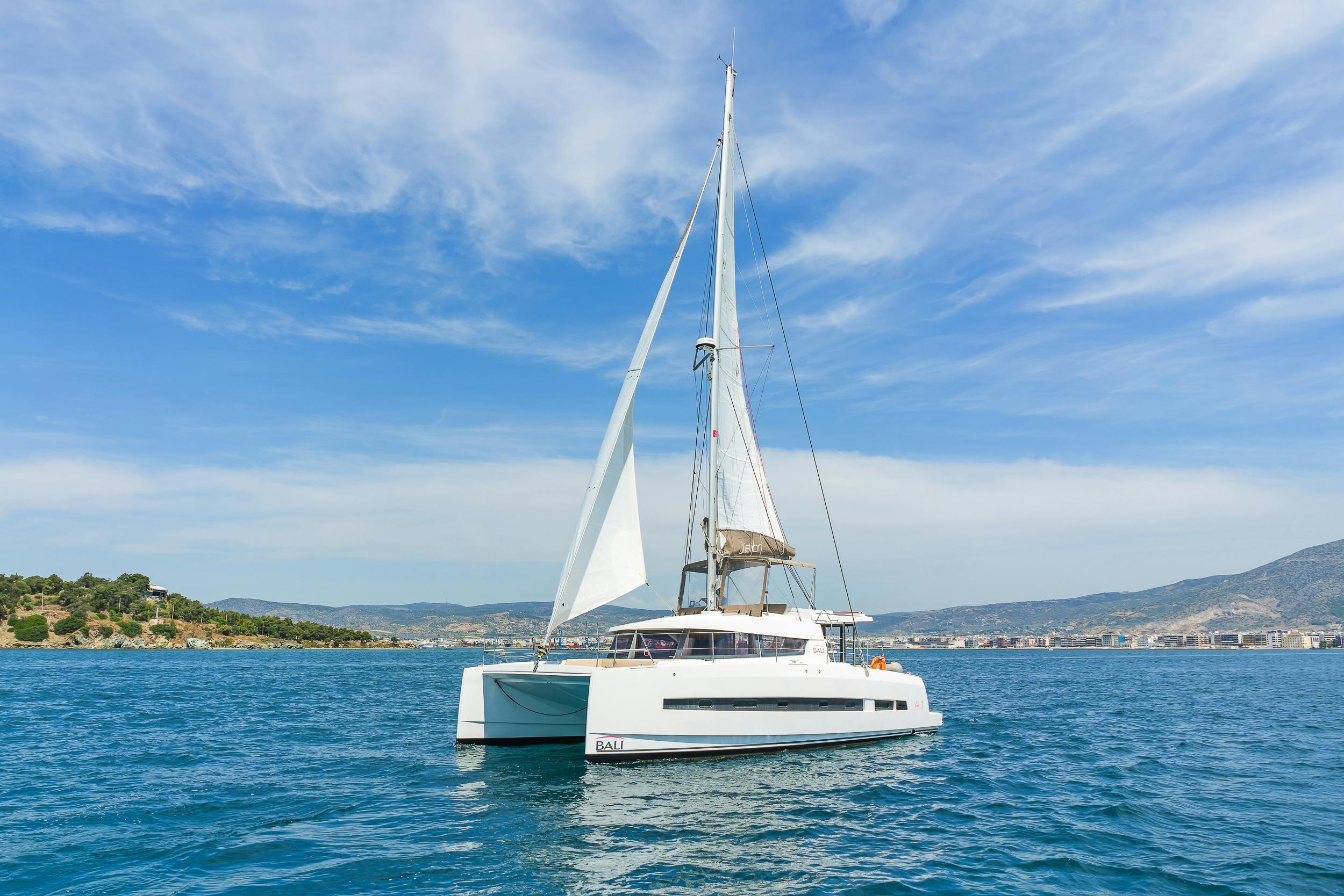 Book Bali 4.1 - 4 + 2 cab. Catamaran for bareboat charter in Rhodes New Marina, Dodecanese, Greece with TripYacht!, picture 19