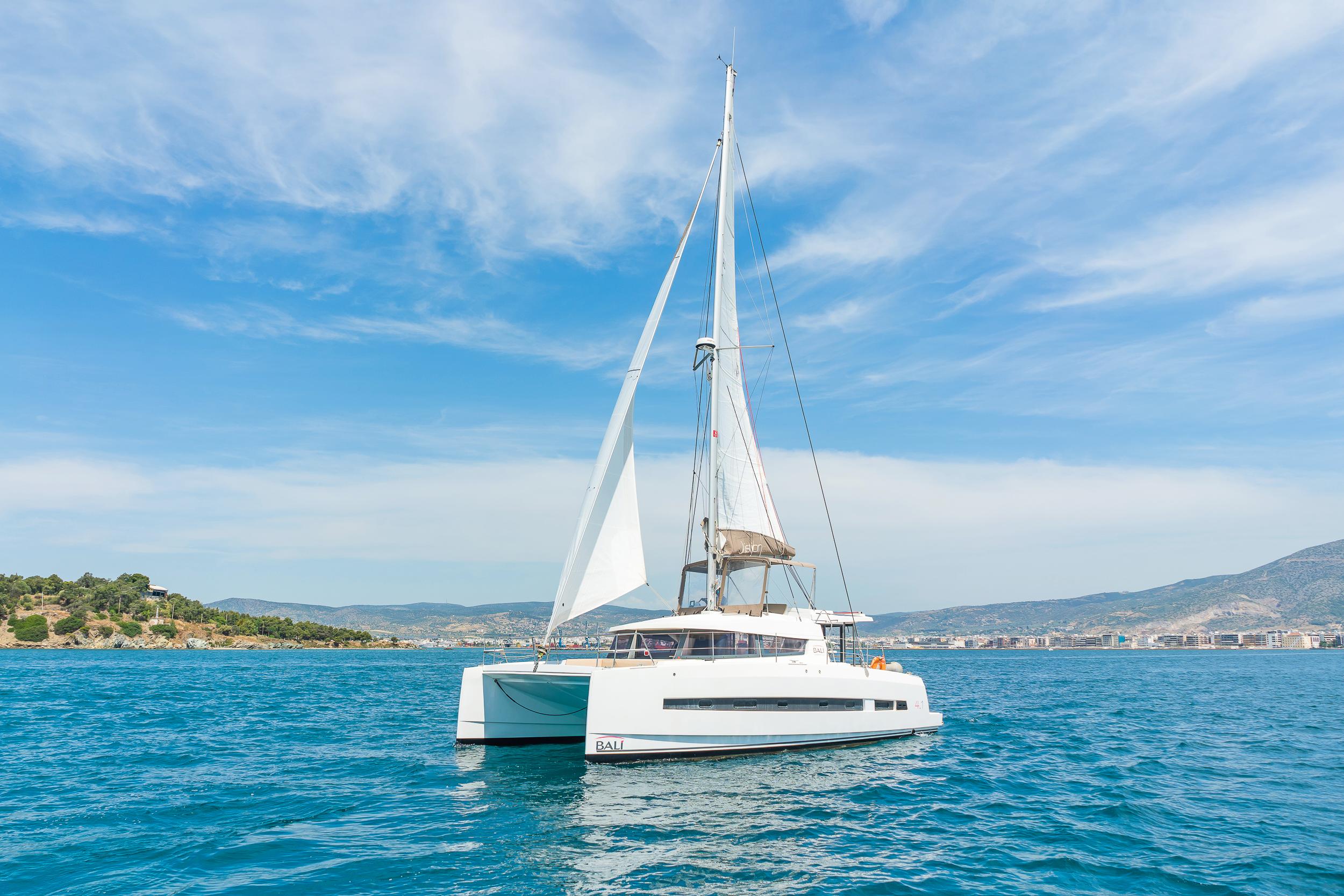 Book Bali 4.1 - 4 + 2 cab. Catamaran for bareboat charter in Rhodes New Marina, Dodecanese, Greece with TripYacht!, picture 19