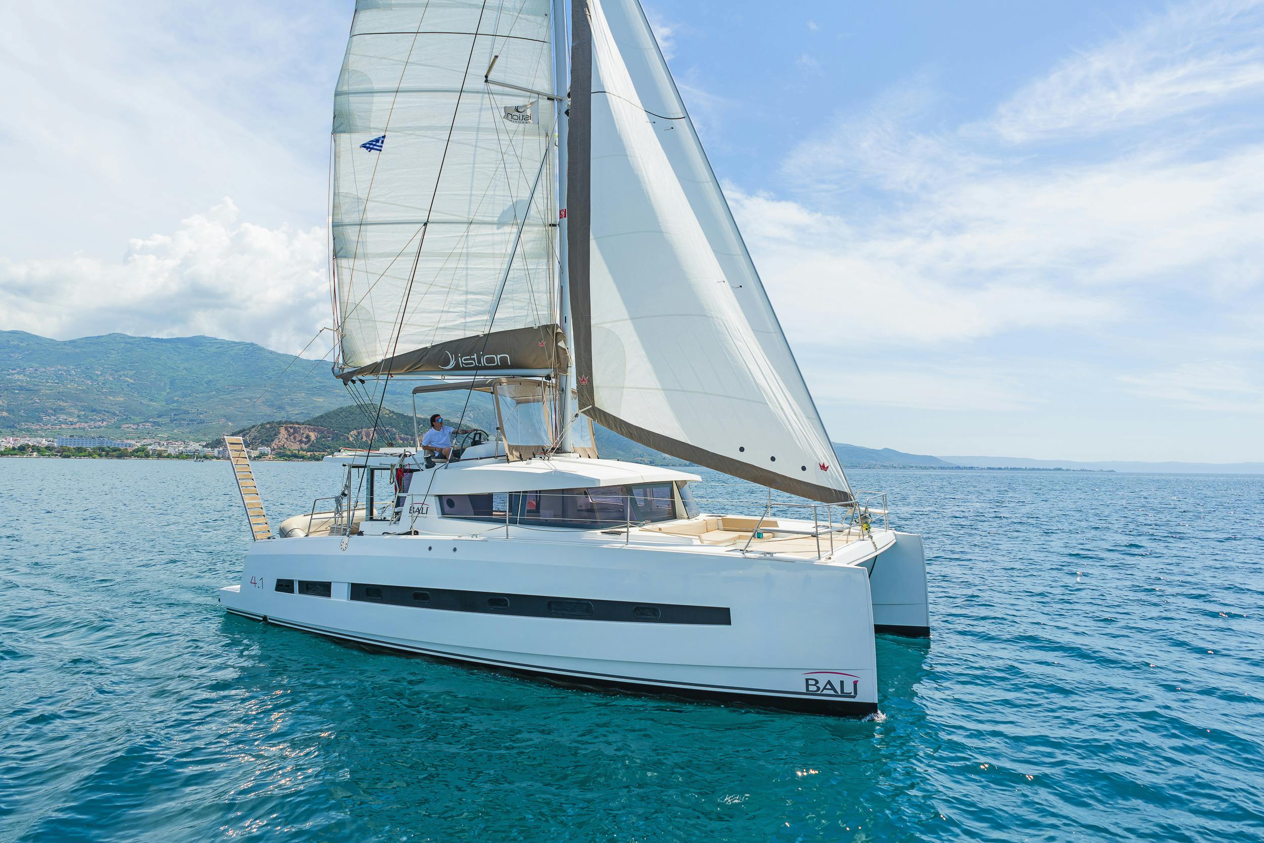 Book Bali 4.1 - 4 + 2 cab. Catamaran for bareboat charter in Rhodes New Marina, Dodecanese, Greece with TripYacht!, picture 18