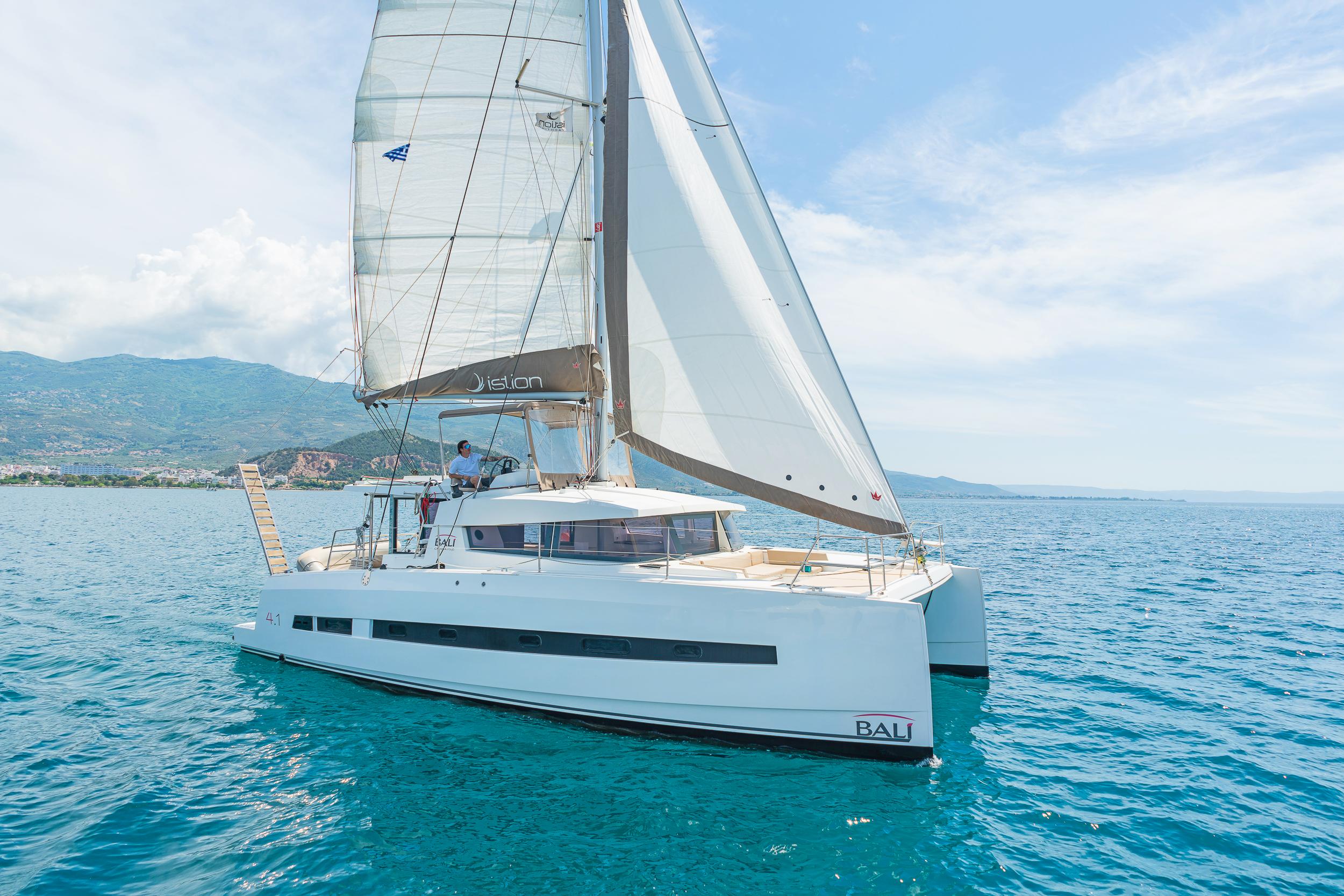 Book Bali 4.1 - 4 + 2 cab. Catamaran for bareboat charter in Rhodes New Marina, Dodecanese, Greece with TripYacht!, picture 18