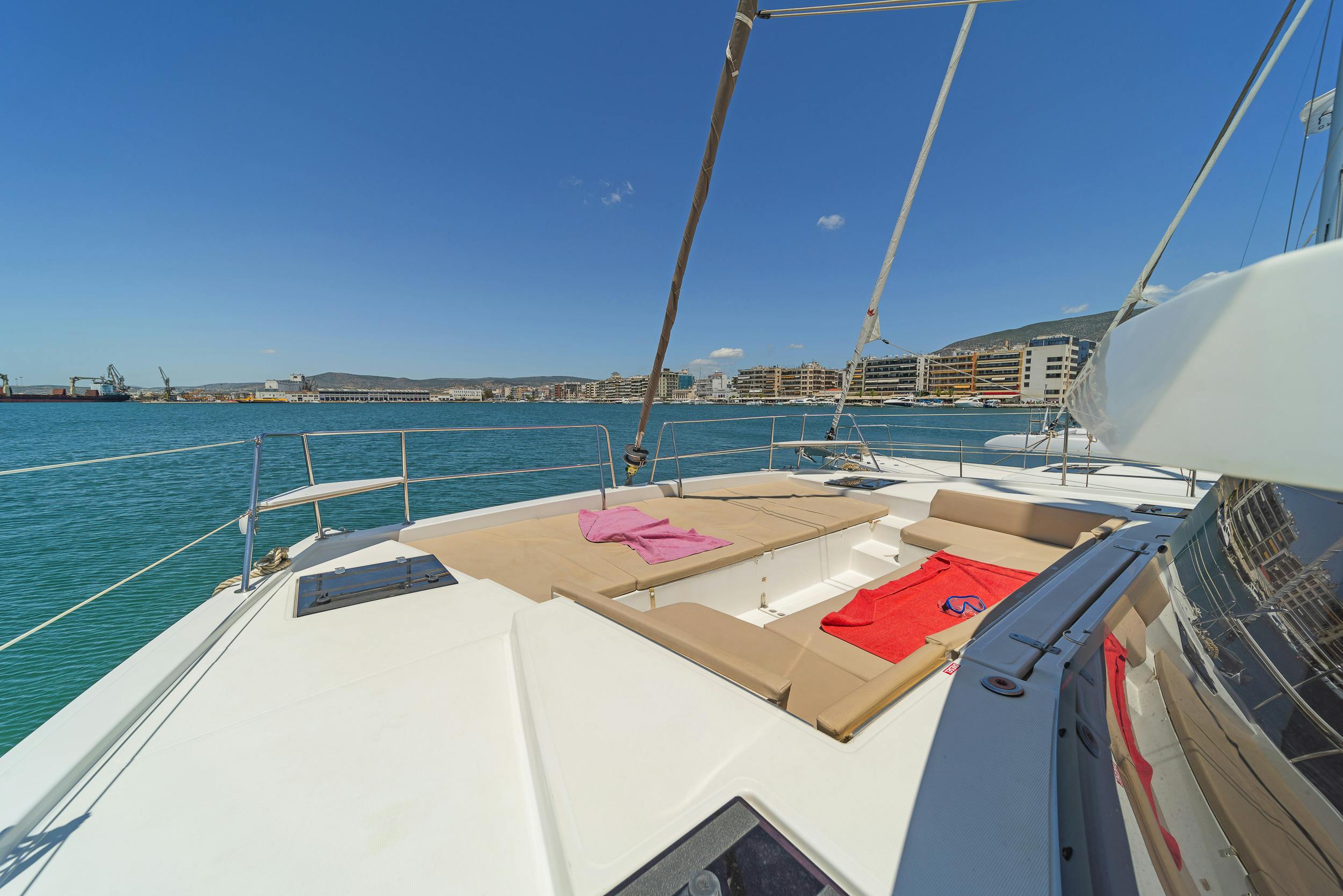 Book Bali 4.1 - 4 + 2 cab. Catamaran for bareboat charter in Rhodes New Marina, Dodecanese, Greece with TripYacht!, picture 14