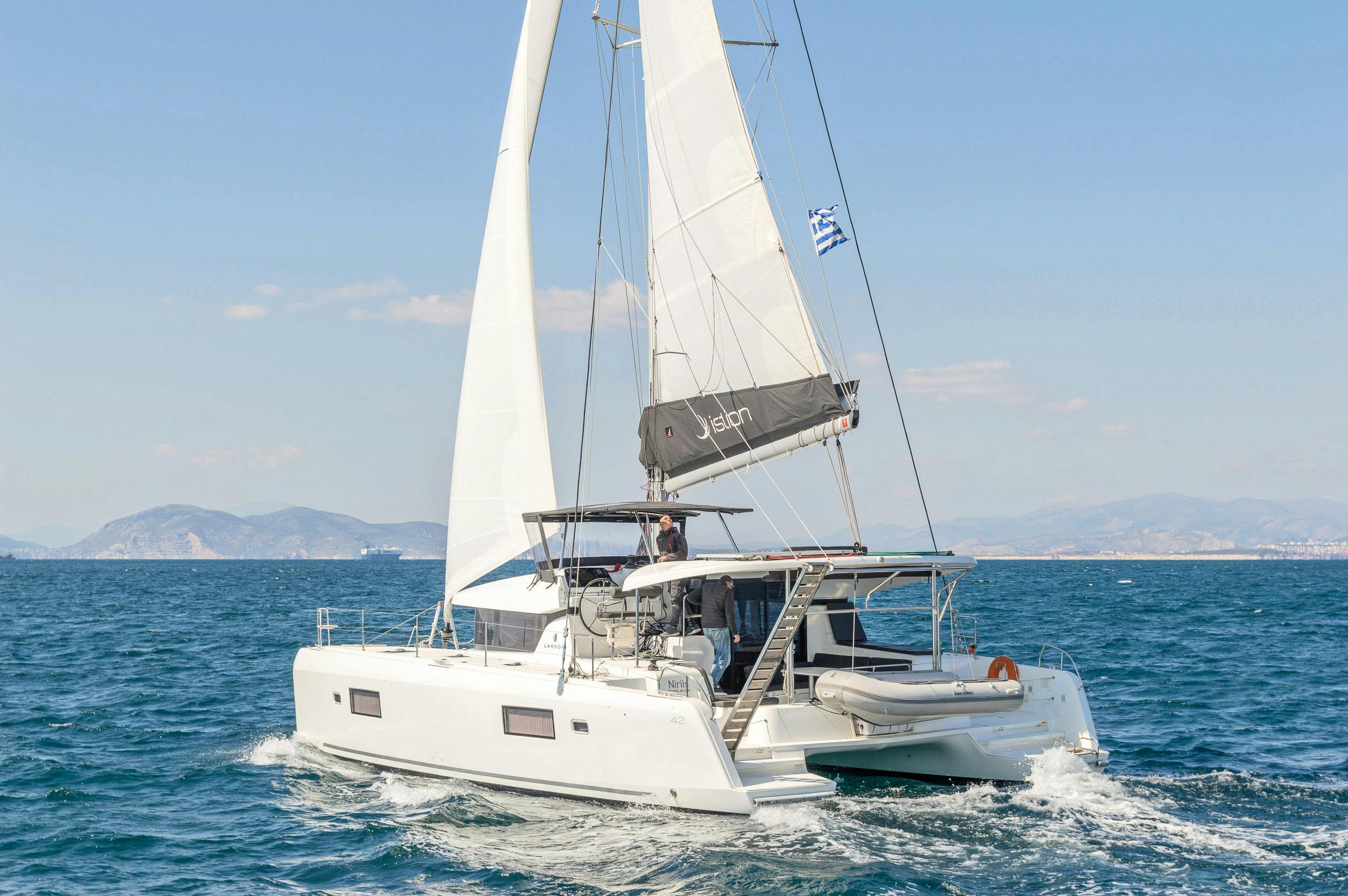 Book Lagoon 42 - 4 + 2 cab. Catamaran for bareboat charter in Rhodes New Marina, Dodecanese, Greece with TripYacht!, picture 12