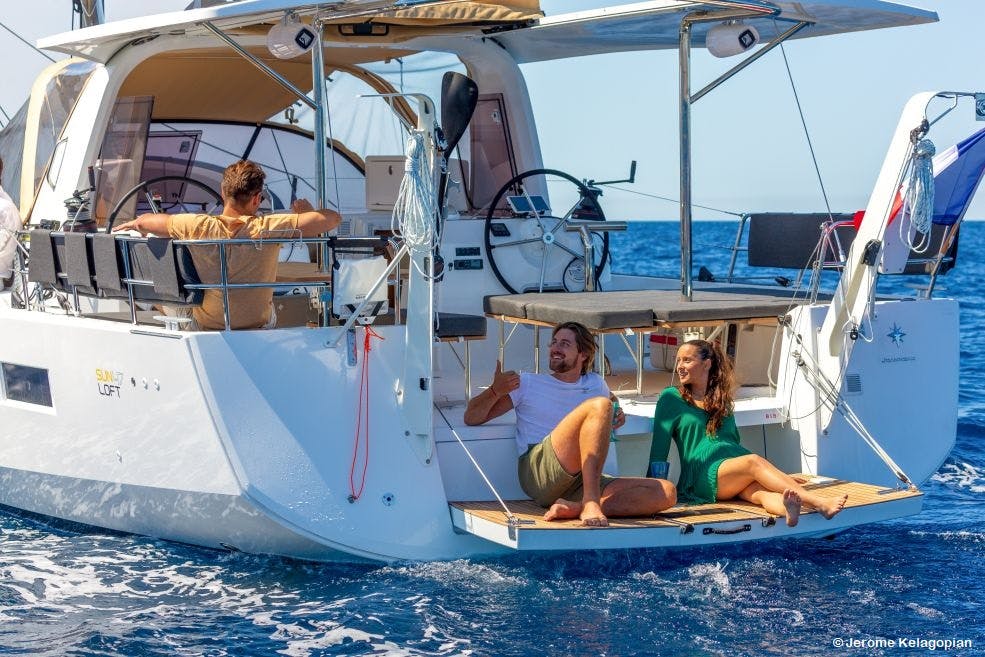 Book Sun Loft 47 - 6 + 1 cab. Sailing yacht for bareboat charter in Guadeloupe, Terre de Haut, Les Saintes, Guadeloupe, Caribbean with TripYacht!, picture 10