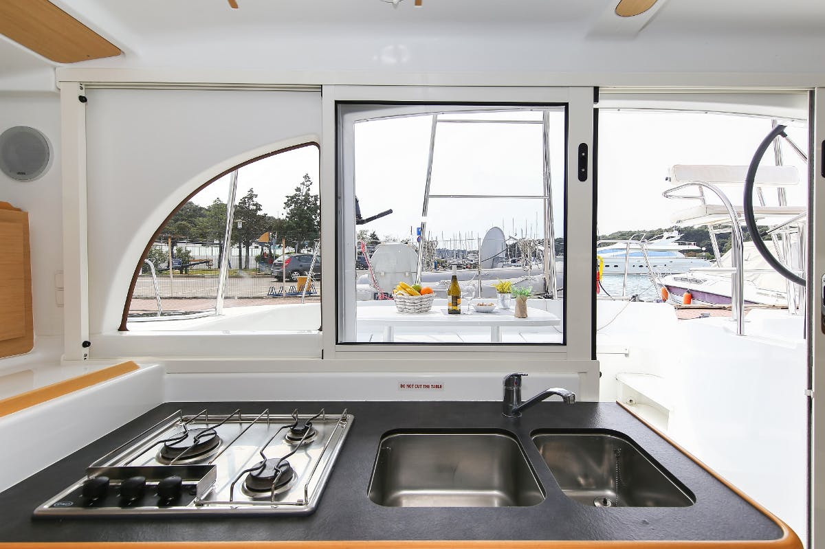 Book Lagoon 380 - 4 cab. Catamaran for bareboat charter in Marina Tehnomont Veruda, Pula, Istra, Croatia with TripYacht!, picture 35
