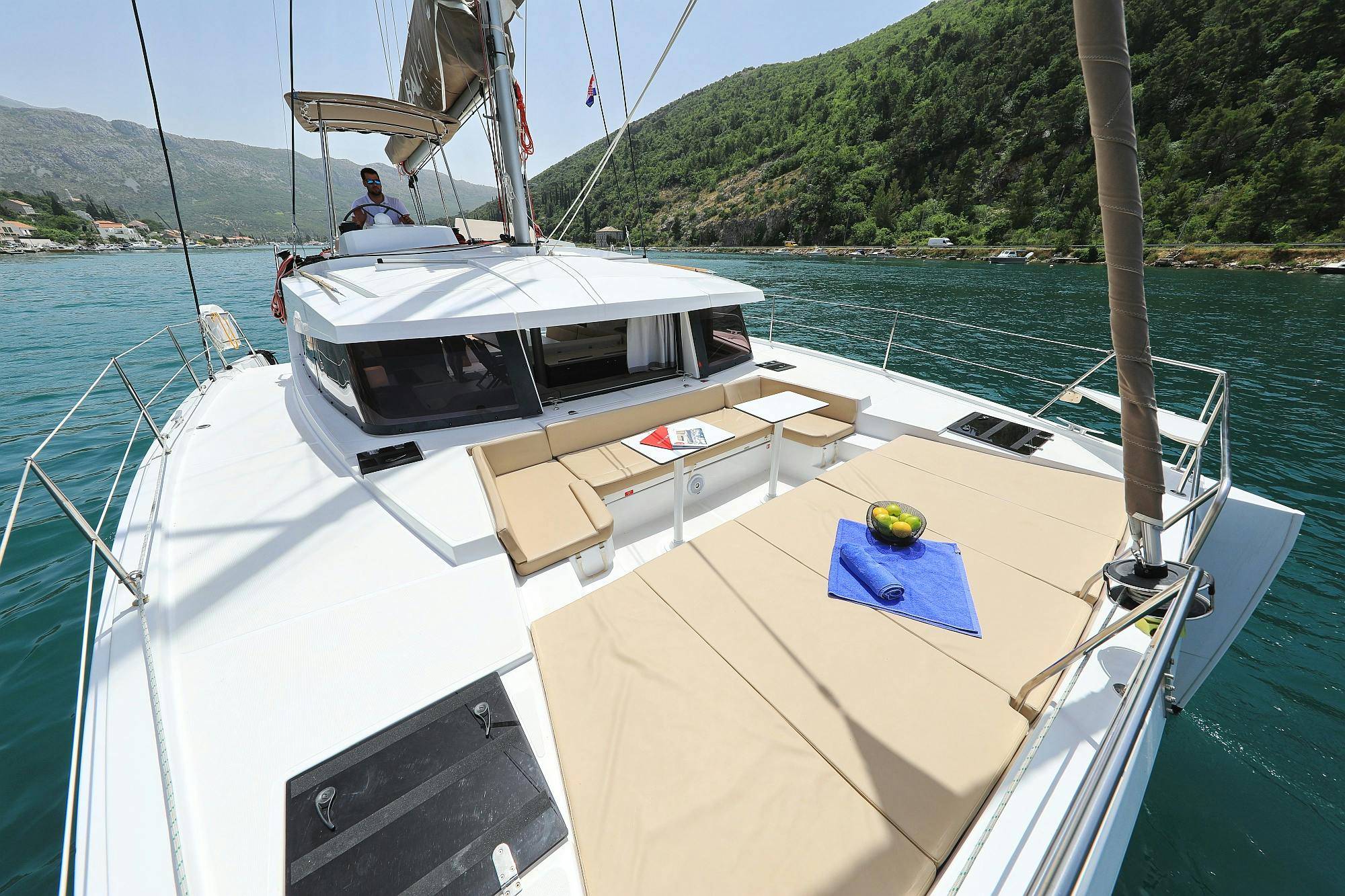 Book Bali 4.1 - 4 cab. Catamaran for bareboat charter in Dubrovnik, Komolac, ACI Marina Dubrovnik, Dubrovnik region, Croatia with TripYacht!, picture 6