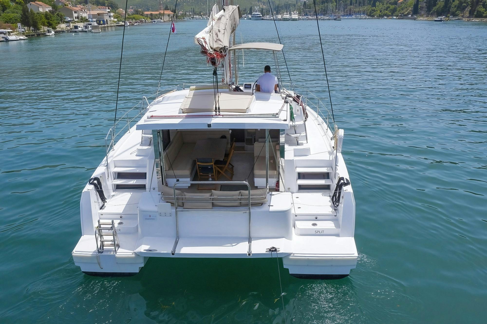 Book Bali 4.1 - 4 cab. Catamaran for bareboat charter in Dubrovnik, Komolac, ACI Marina Dubrovnik, Dubrovnik region, Croatia with TripYacht!, picture 5