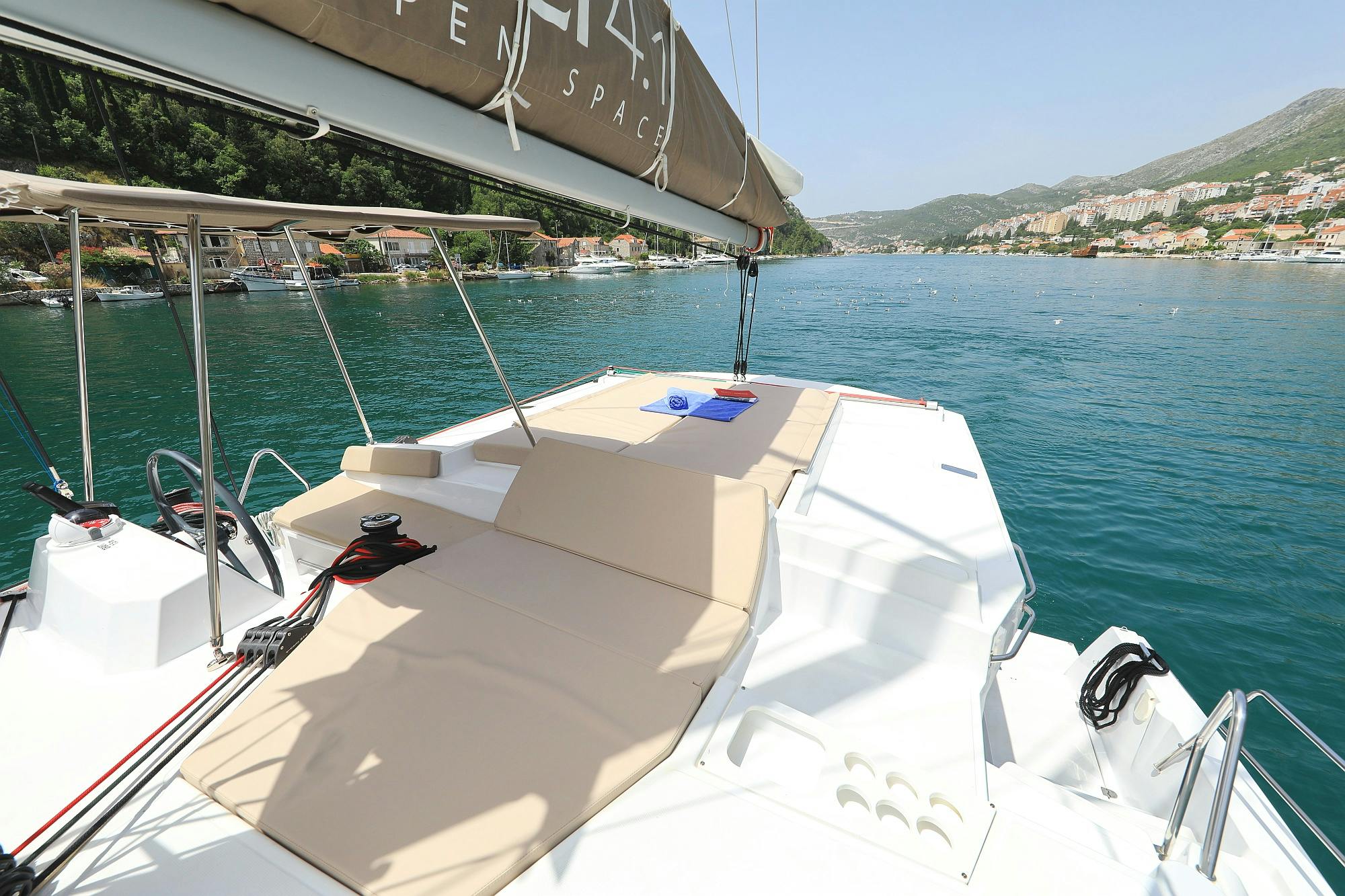 Book Bali 4.1 - 4 cab. Catamaran for bareboat charter in Dubrovnik, Komolac, ACI Marina Dubrovnik, Dubrovnik region, Croatia with TripYacht!, picture 8