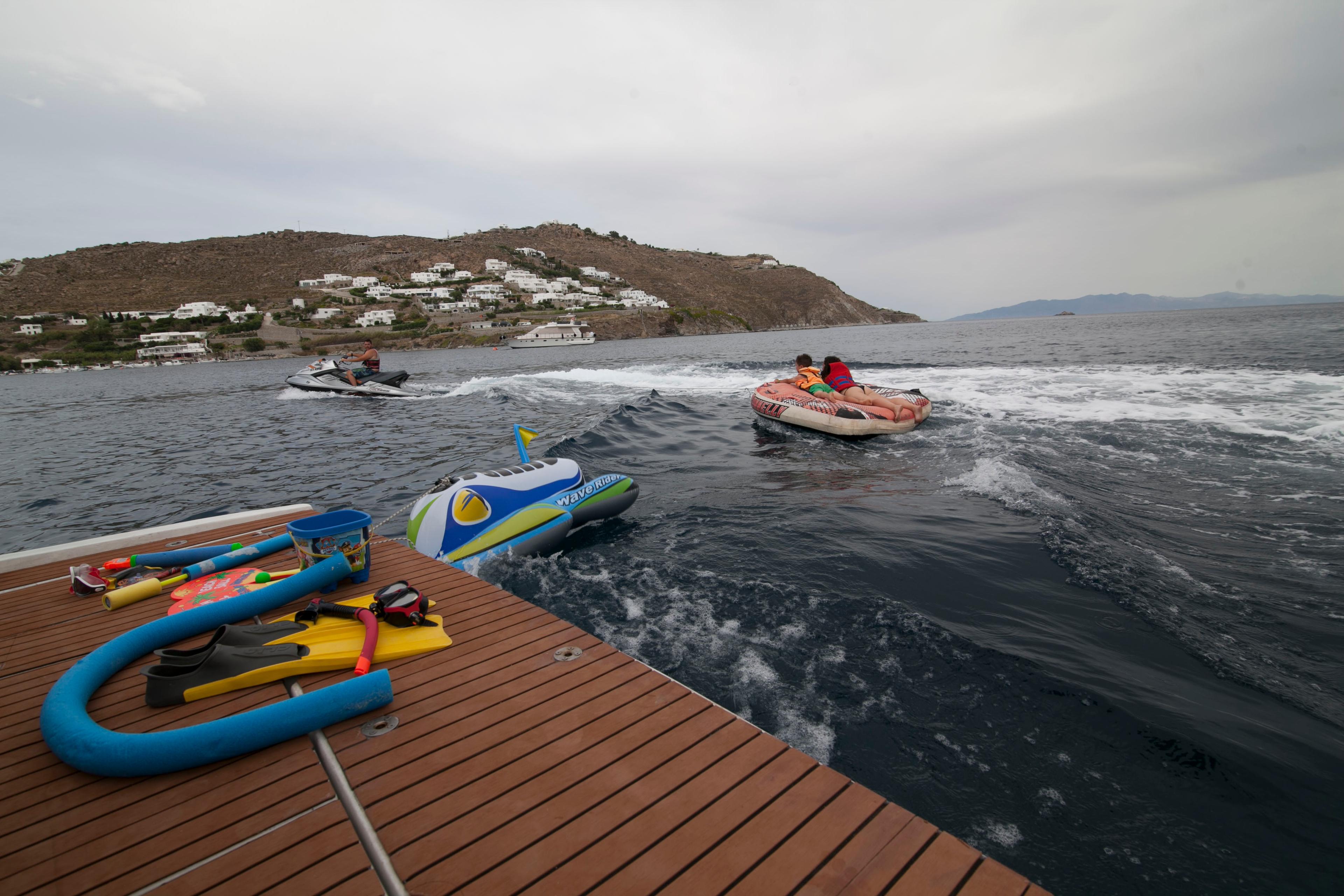 Book Ferretti Yachts 58 Motor yacht for bareboat charter in Mykonos, Cyclades, Greece with TripYacht!, picture 31