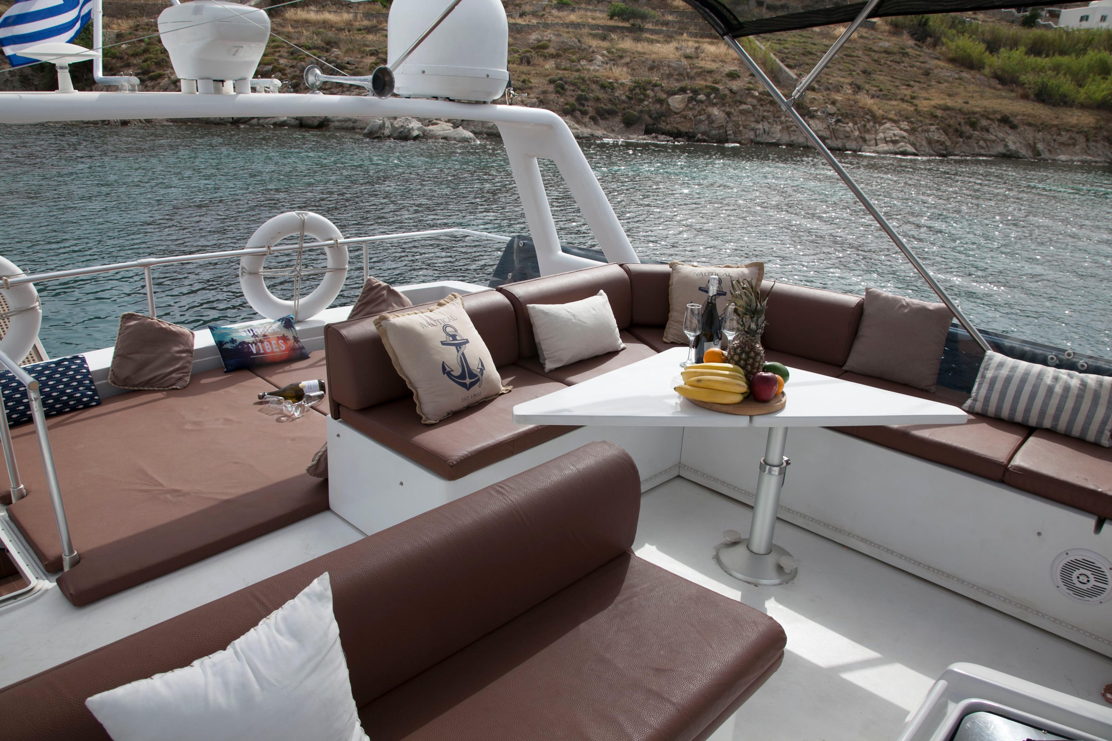 Book Ferretti Yachts 58 Motor yacht for bareboat charter in Mykonos, Cyclades, Greece with TripYacht!, picture 12