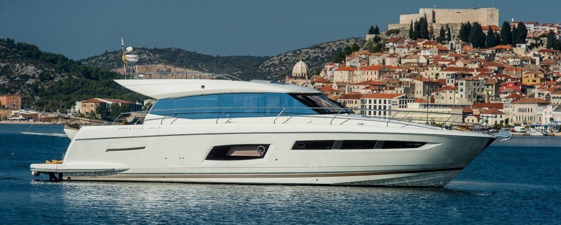 Book Prestige 550S Motor yacht for bareboat charter in Alcudia, Balearic Islands, Spain with TripYacht!, picture 1