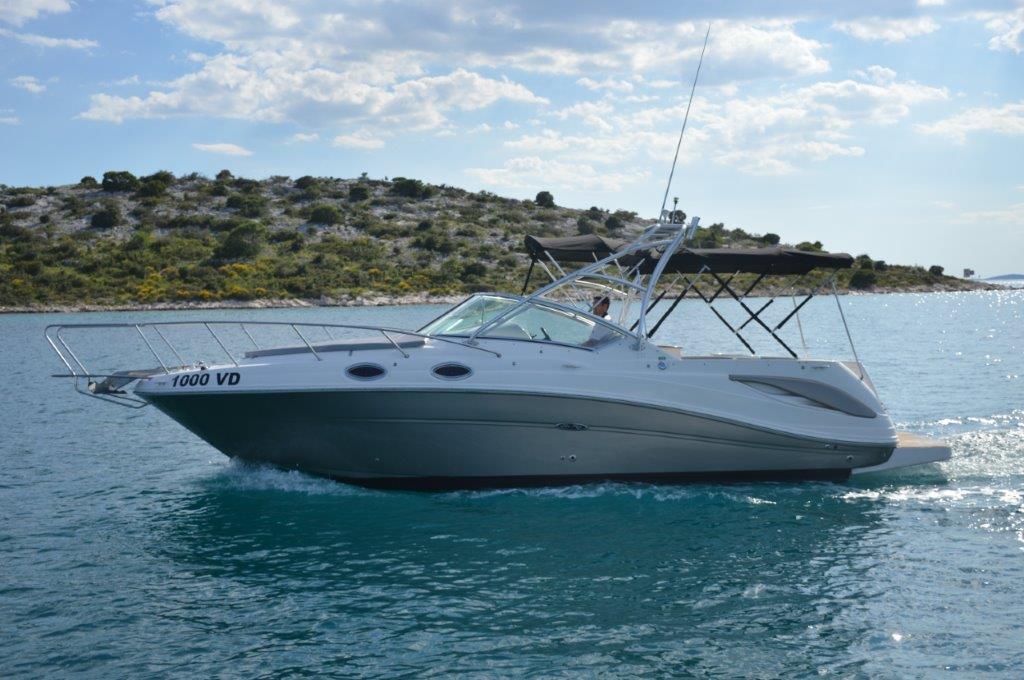 Book Sea Ray 275 Amberjack Motor boat for bareboat charter in Tribunj D-Marin, Šibenik region, Croatia with TripYacht!, picture 1