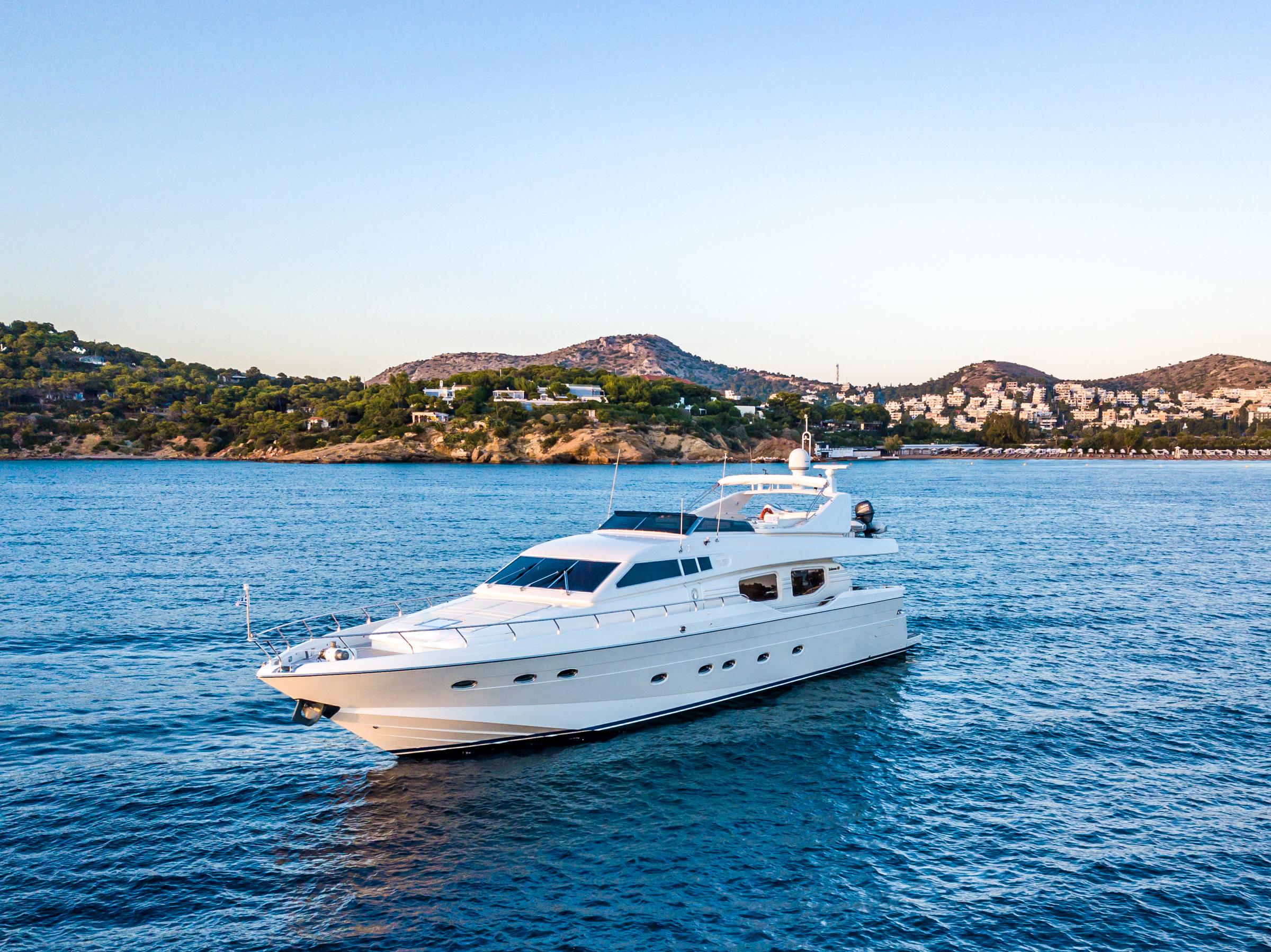 Book Posillipo Technema 80 Luxury motor yacht for bareboat charter in Athens, Alimos marina, Athens area/Saronic/Peloponese, Greece with TripYacht!, picture 2