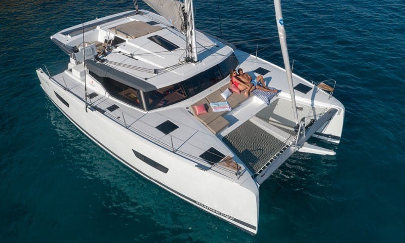 Book Fountaine Pajot Astrea 42 - 4 + 2 cab. Catamaran for bareboat charter in Antigua, Jolly Harbour Marina, Antigua, Caribbean with TripYacht!, picture 1