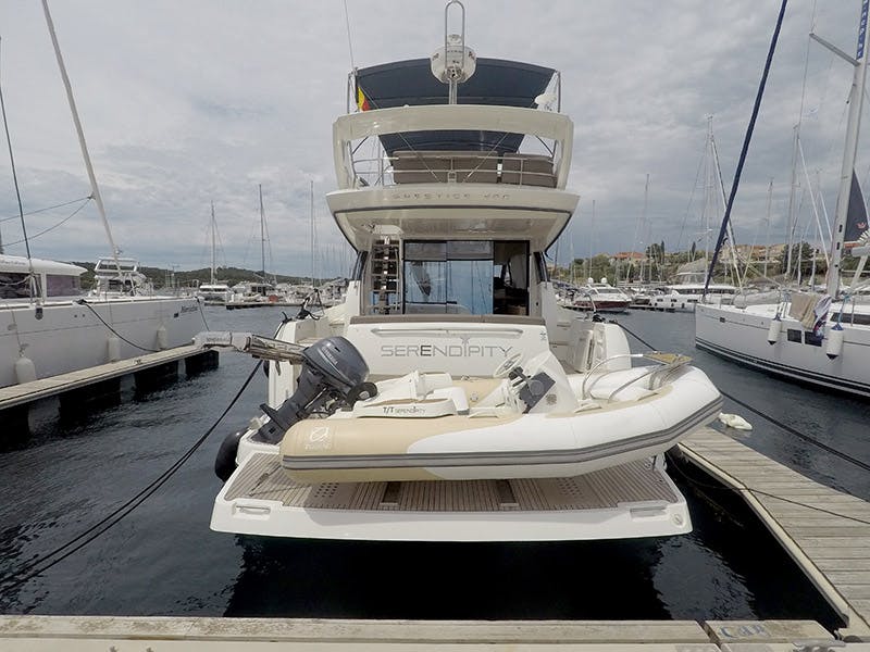 Book Prestige 500 Fly - 3 + 1 cab. Motor yacht for bareboat charter in Marina Mandalina, Sibenik, Šibenik region, Croatia with TripYacht!, picture 1