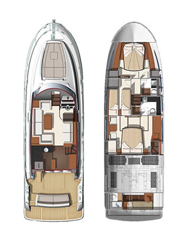 Book Prestige 500 Fly - 3 + 1 cab. Motor yacht for bareboat charter in Marina Mandalina, Sibenik, Šibenik region, Croatia with TripYacht!, picture 2