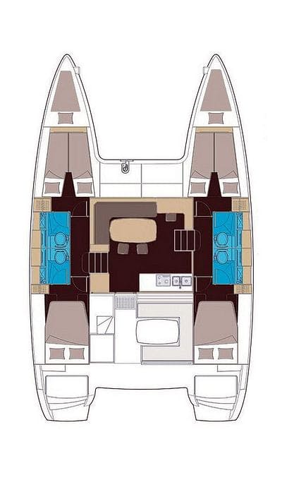 Book Lagoon 400 S2 - 4 + 2 cab. Catamaran for bareboat charter in Paros, Cyclades, Greece with TripYacht!, picture 2