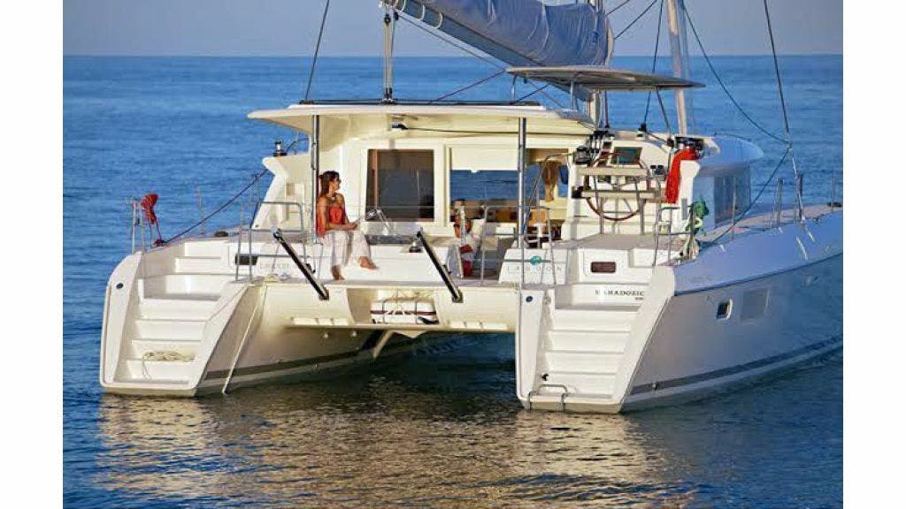 Book Lagoon 421 Catamaran for bareboat charter in Marina Poseidon, Milazzo, Sicily, Italy with TripYacht!, picture 1