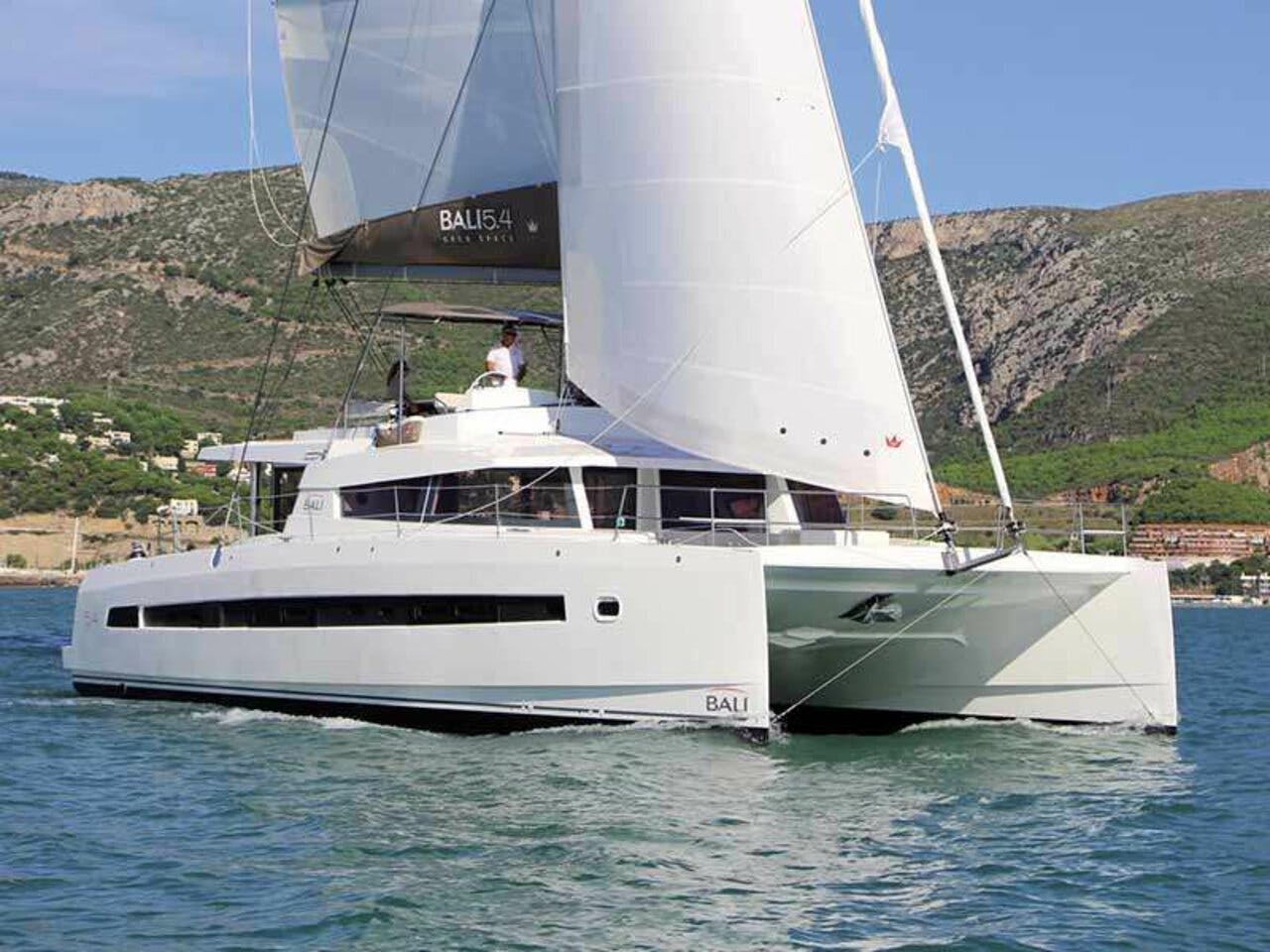Book Bali 5.4 - 5 + 2 cab Catamaran for bareboat charter in Capo D'orlando Marina, Sicily, Italy with TripYacht!, picture 1