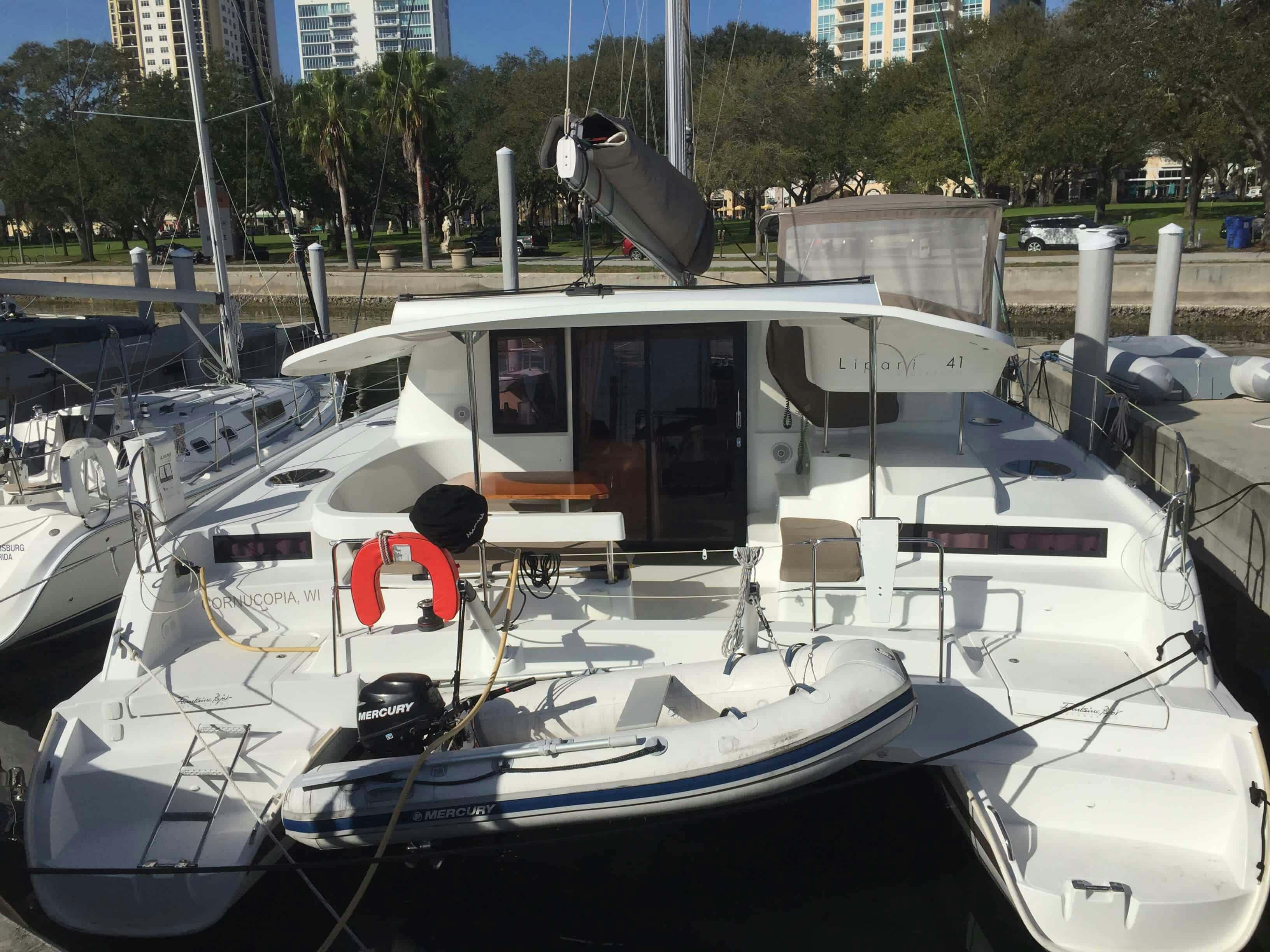 Book Lipari 41 - 3 cab. Catamaran for bareboat charter in St. Petersburg, Vinoy Marina, Florida, USA with TripYacht!, picture 3
