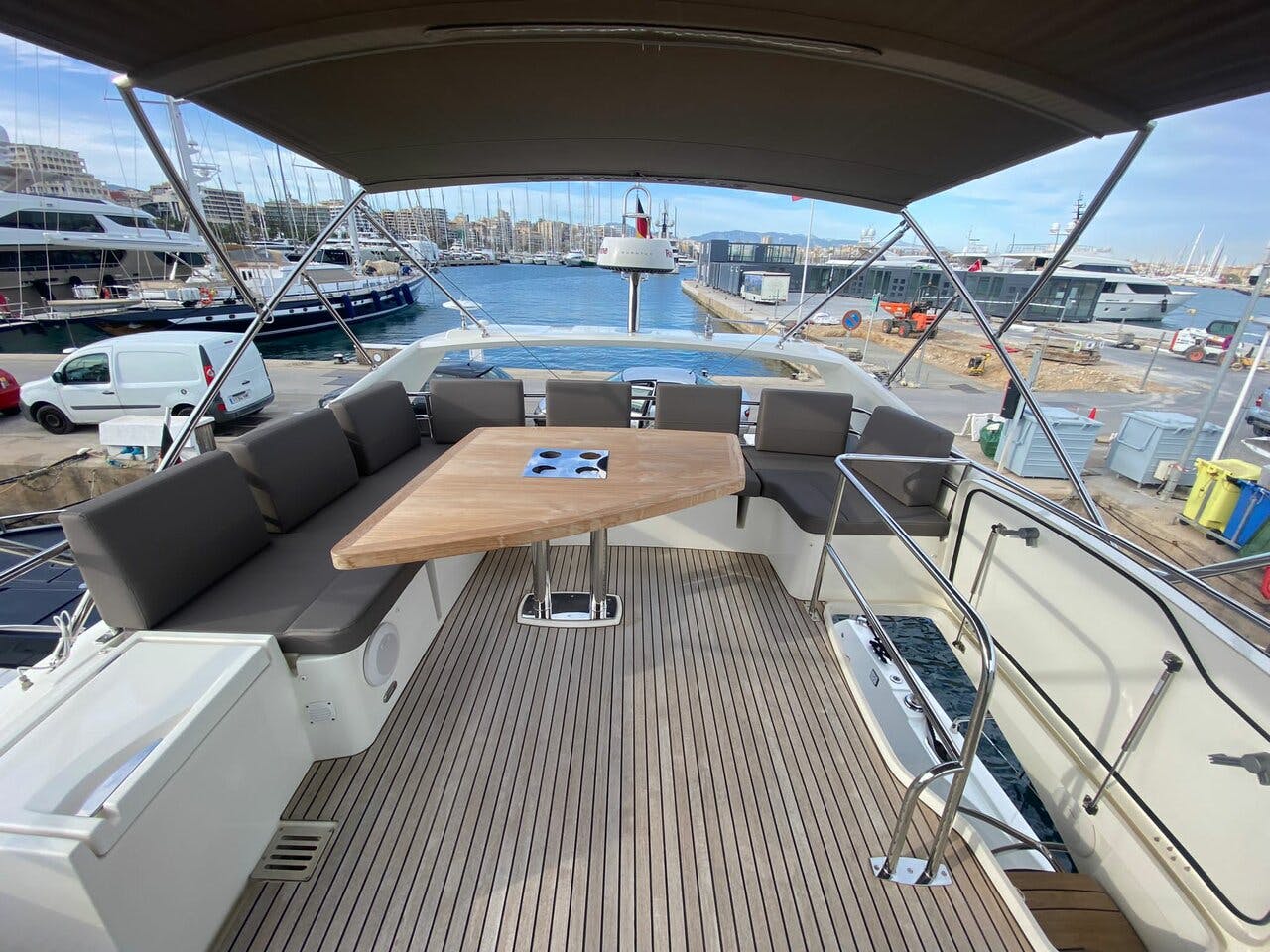 Book Prestige 560F Motor yacht for bareboat charter in Palma de Mallorca, Balearic Islands, Spain with TripYacht!, picture 9