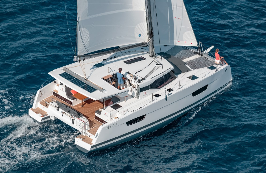 Book Fountaine Pajot Isla 40 - Quatuor Catamaran for bareboat charter in Port of Kavala, Northern Greece/Aegean, Greece with TripYacht!, picture 1