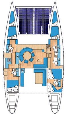 Book Lagoon 570 Catamaran for bareboat charter in San Blas, Corazon de Jesus, San Blas, Panama with TripYacht!, picture 2